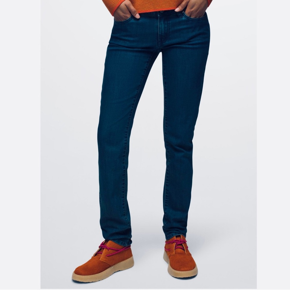 Prana Mid-Rise Indigo Kara Straight Leg Performance Stretch Jeans Women’s 6